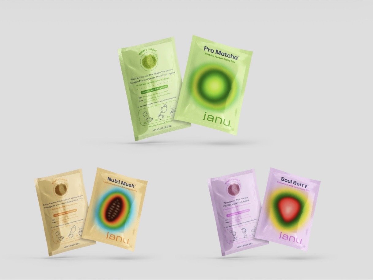 Janu — full range: Pro Matcha, Nutri Mush, Soul Berry